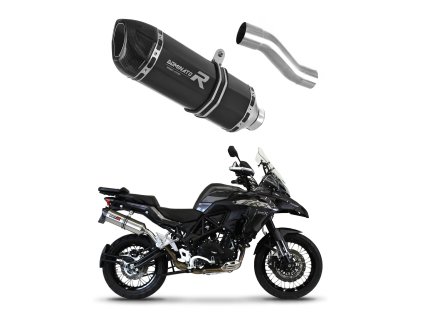 Benelli TRK 502 X 2018 - 2021 wydech Tłumik HP1 BLACK + dB killer medium