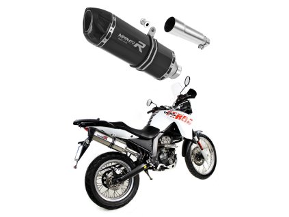 Derbi Terra Adventure 125 2008 - 2015 wydech Tłumik HP1 BLACK + dB killer medium