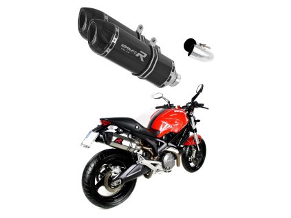 Ducati MONSTER 696 2008 - 2014 wydech Tłumik HP1 BLACK + dB killer medium