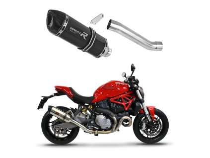 Ducati MONSTER 821 2018 - 2021 wydech Tłumik HP1 BLACK + dB killer medium