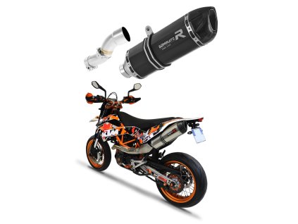 KTM 690 SMC R 2012 - 2017 wydech Tłumik HP1 BLACK + dB killer medium