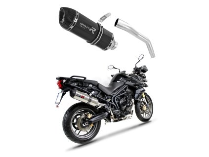 Triumph TIGER 800 XC XR 2015 - 2017 wydech Tłumik HP1 BLACK + dB killer medium