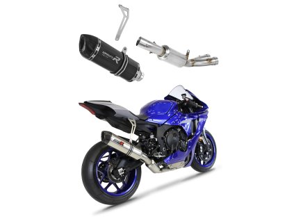 Yamaha YZF R1 1000 RN65 2020 - 2024 Układ wydechowy RACE wydech Tłumik HP1 BLACK + dB killer medium