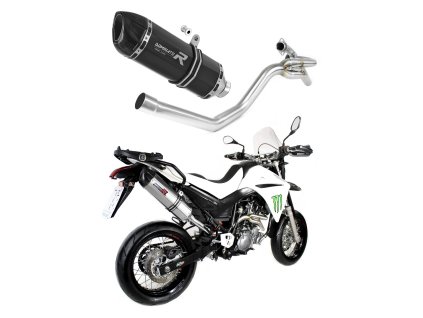 Yamaha XT 660 X 2004 - 2016 kolektor boczny wydech Tłumik HP1 BLACK + dB killer medium