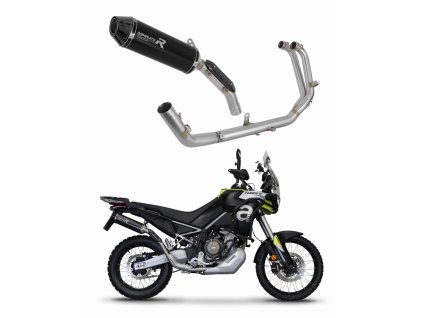 Aprilia Tuareg 660 2021 - 2023 Full system Kolektor wydech Tłumik HP3 BLACK + dB killer medium