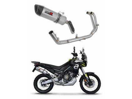 Aprilia Tuareg 660 2021 - 2023 Full system Kolektor wydech Tłumik HP6 + dB killer medium