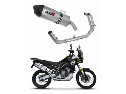 Aprilia Tuareg 660 2021 - 2023 Full System Kolektor wydech Tłumik HP7 + dB killer medium