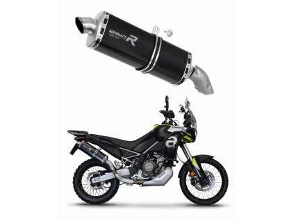 Aprilia Tuareg 660 2021 - 2023 wydech Tłumik P7 BLACK + dB killer medium