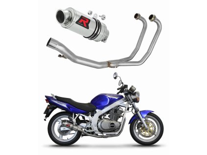 Suzuki GS 500E 1989 - 2009 Full system Kolektor wydech Tłumik GP1 + dB killer medium