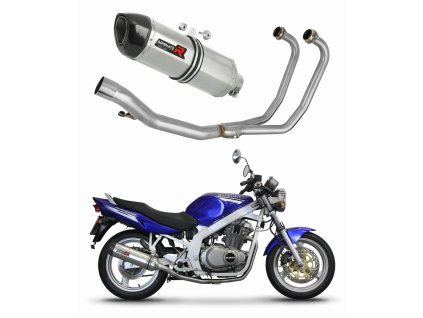 Suzuki GS 500E 1989 - 2009 Full System Kolektor wydech Tłumik HP1 + dB killer medium