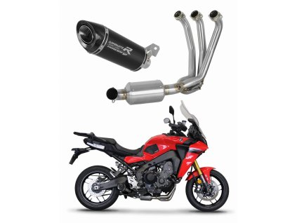 Yamaha Tracer 9 / GT 2021 - 2024 Full system Kolektor wydech Tłumik HP8 BLACK EX + dB killer medium