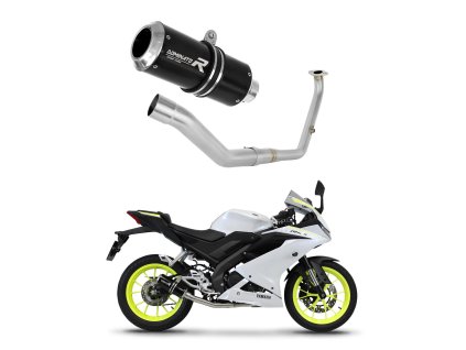 Yamaha YZF R125 2021 - 2024 Full system Kolektor wydech Tłumik GP BLACK + dB killer medium