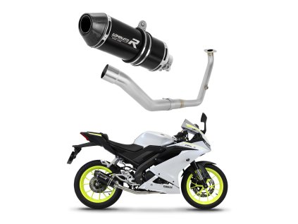 Yamaha YZF R125 2021 - 2024 Full system Kolektor wydech Tłumik HP3 BLACK + dB killer medium