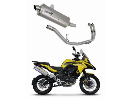 Benelli TRK 502 X 2018 - 2021 Full System wydech Tłumik tytanowy P7 + dB killer medium