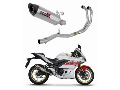 Yamaha YZF-R3 2019 - 2024 Full System wydech Tłumik HP8 + dB killer medium