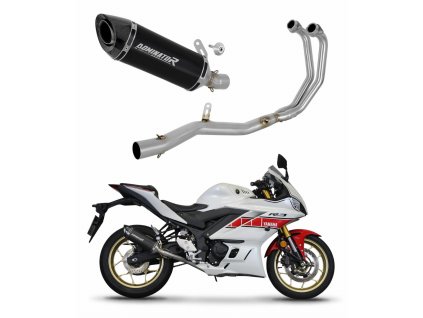 Yamaha YZF-R3 2019 - 2024 Full System wydech Tłumik HP8 BLACK + dB killer medium