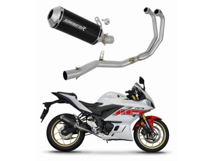 Yamaha YZF-R3 2019 - 2024 Full System wydech Tłumik OV BLACK + dB killer medium