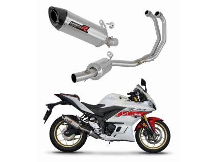 Yamaha YZF-R3 2019 - 2024 Full system EX Kolektor wydech Tłumik HP8 + dB killer medium