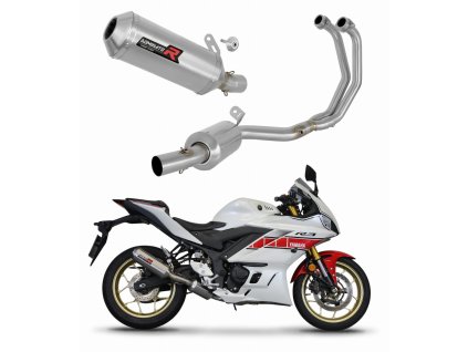 Yamaha YZF-R3 2019 - 2024 Full system Kolektor wydech Tłumik OV G2 EX + dB killer medium