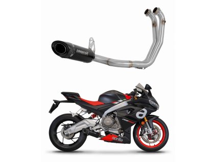 Aprilia RS 660 2020 - 2024 Full system Kolektor wydech Tłumik HP8 BLACK + dB killer medium
