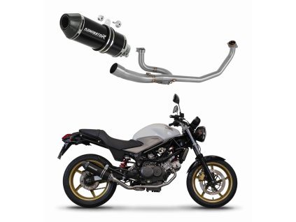 Honda VTR 250 2009 - 2015 Full system Kolektor wydech Tłumik HP3 BLACK + dB killer