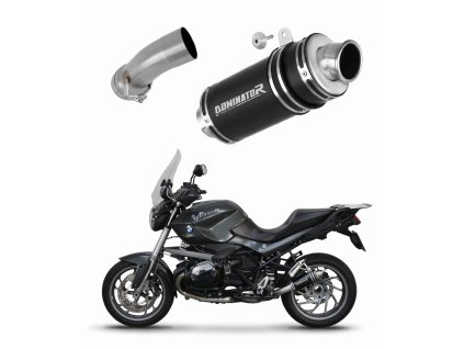 BMW R1200R 2010 - 2014 wydech Tłumik GP1 BLACK + dB killer medium