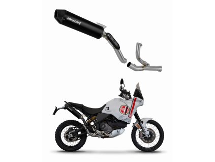 Ducati Desert X 2022 - 2023 Kolektor wydech Tłumik MX2 BLACK + dB killer