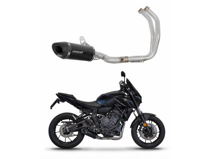 Yamaha MT 07 2021 - 2024 Full system Kolektor wydech Tłumik HP8 BLACK + dB killer