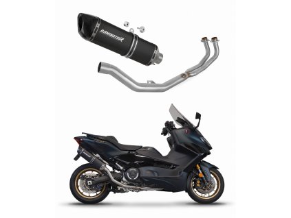 Yamaha XP 560 T-MAX 2020 - 2024 Full system Kolektor wydech Tłumik HP6 BLACK + dB killer