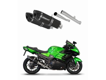 KAWASAKI ZZR 1400 2012 - 2023 wydech Tłumik HP5 BLACK + dB killer