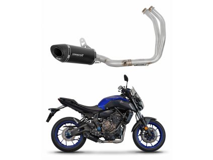 Yamaha XSR 700 2015 - 2020 Full system Kolektor wydech Tłumik HP8 BLACK + dB killer