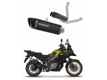 Suzuki DL 650 V-Strom 2017 - 2025 wydech Tłumik HP6 BLACK + dB killer
