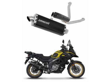 Suzuki DL 650 V-Strom 2017 - 2025 wydech Tłumik P7 BLACK + dB killer