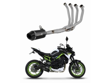 Kawasaki Z 900 2017 - 2019 Low Level Full system Kolektor wydech Tłumik HP3 BLACK + dB killer