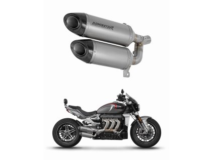 TRIUMPH ROCKET 3 GT 2019 - 2024 wydech Tłumik tytanowy HP8 + dB killer