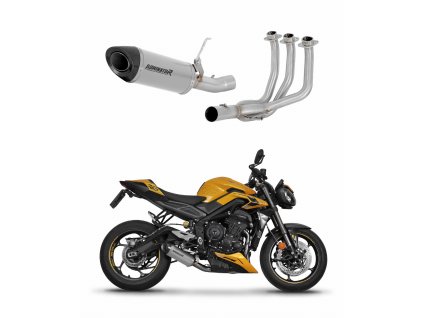 Triumph STREET TRIPLE 765 S / R / RS 2023 - 2024 Full system Kolektor wydech Tłumik tytanowy HP8 + dB killer