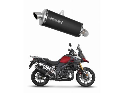 Suzuki DL 1000 V-Strom 2017 - 2020 wydech Tłumik P7 BLACK + dB killer