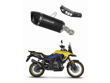 Suzuki V-Strom 800 SE / DE 2023 - 2024 wydech Tłumik HP6 BLACK + dB killer