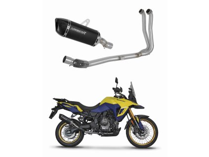 Suzuki V-Strom 800 / DE 2023 - 2024 Full system Kolektor wydech Tłumik HP6 BLACK + dB killer