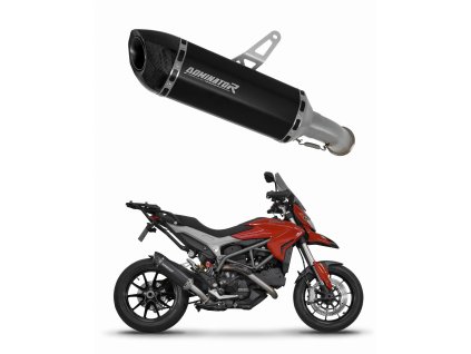 Ducati HYPERSTRADA 821 2013 - 2015 wydech Tłumik HP5 BLACK + dB killer