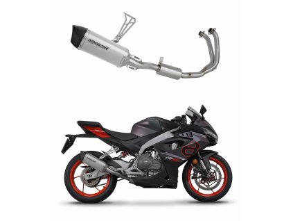 Aprilia RS 457 2024 Full system Kolektor wydech Tłumik tytanowy HP6 + dB killer