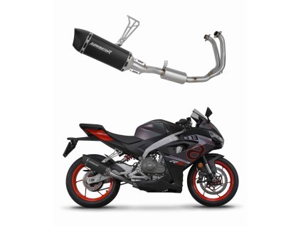 Aprilia RS 457 2024 Full system Kolektor wydech Tłumik HP6 BLACK + dB killer