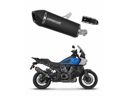 Harley Davidson PAN AMERICA 1250 2021 - 2024 wydech Tłumik HP7 BLACK + dB killer