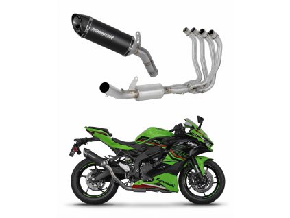 Kawasaki ZX-4R / RR 2023 - 2024 Full system Kolektor wydech Tłumik HP8 BLACK + dB killer