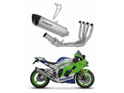 Kawasaki ZX10R / RR 2021 - 2024 Full system Kolektor wydech Tłumik tytanowy HP6 + dB killer