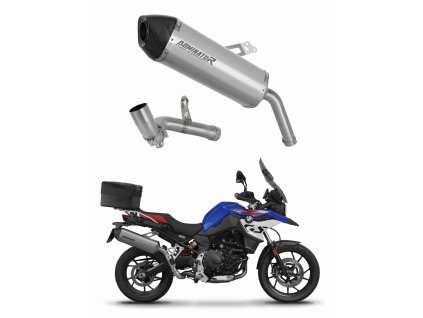 BMW F900GS Adventure 2024 Mid pipe + wydech Tłumik tytanowy HP7 + dB killer
