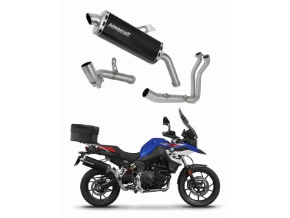 BMW F900GS Adventure 2024 Full system Kolektor wydech Tłumik P7 BLACK + dB killer