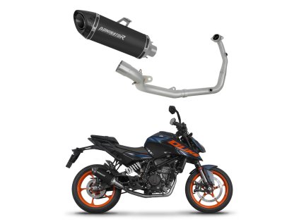 KTM 125 Duke 2024 Full system Kolektor wydech Tłumik HP8 BLACK + dB killer