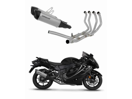Suzuki GSX 1300 R Hayabusa 2021 - 2024 Full system Kolektor wydech Tłumik tytanowy HP6