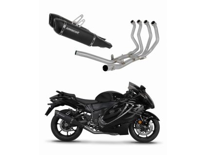 Suzuki GSX 1300 R Hayabusa 2021 - 2024 Full system Kolektor wydech Tłumik HP6 BLACK